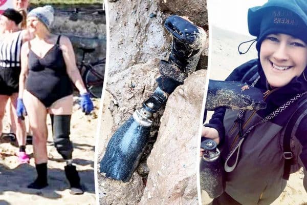Woman’s Prosthetic Leg Swept Out to Sea Is Thrilled its Been Found 10 Months Later