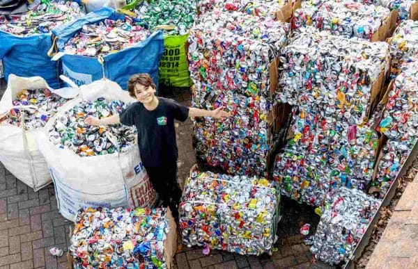 Schoolboy With ‘Can-Do’ Attitude Has Recycled a Million Cans and Donated the Proceeds to Charity